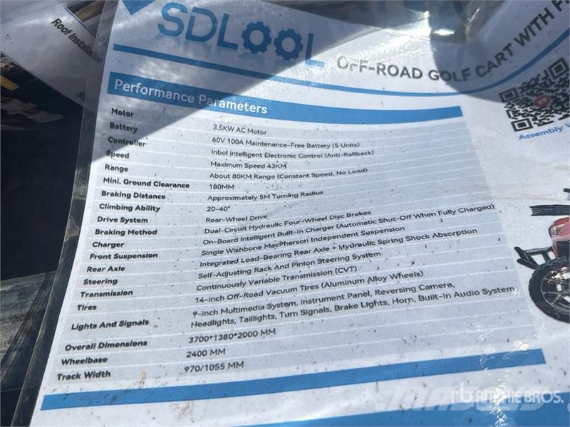 SDLOOL SL-GC42S Electric Off-Road Golf Cart (Unuse Golfkarretjes / golf carts
