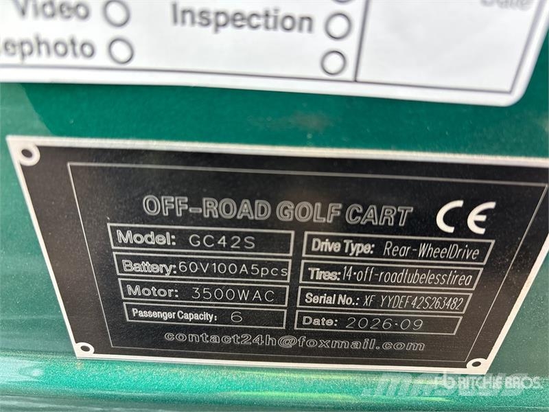 SDLOOL SL-GC42S Electric Off-Road Golf Cart (Unuse عربات الجولف