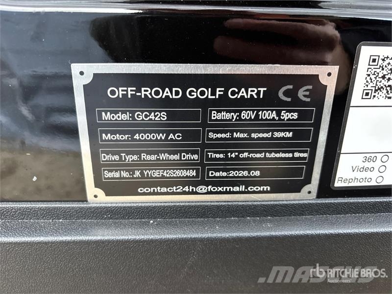 SDLOOL SL-GC42S Electric Off-Road Golf Cart (Unuse Golfo vežimėliai