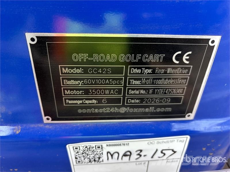  SDLOOL SL-GC42S Electric Off-Road Golf Cart (Unuse عربات الجولف