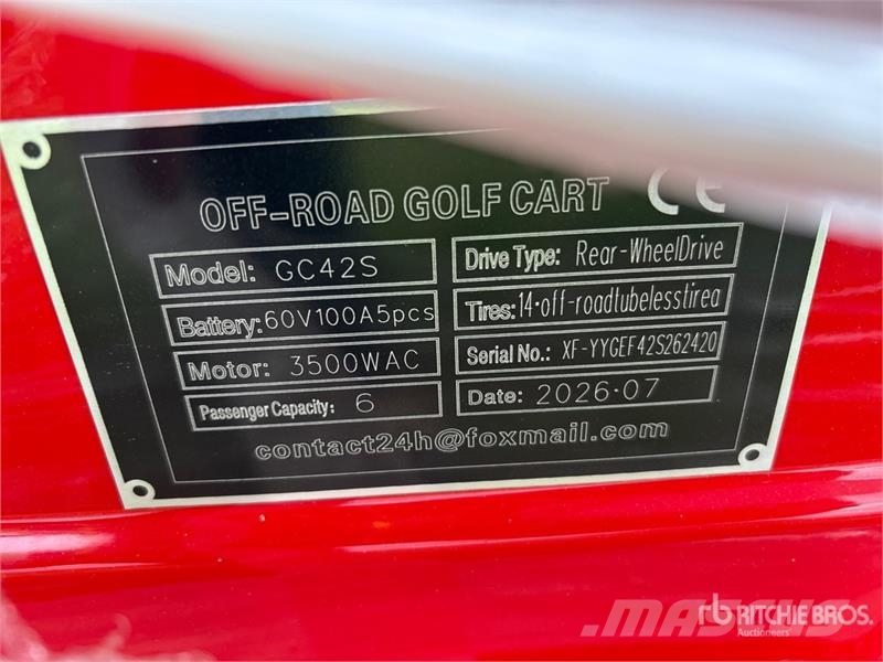  SDLOOL SL-GC42S Electric Off-Road Golf Cart (Unuse Гольф-мобілі