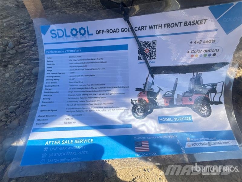 SDLOOL SL-GC42S Electric Off-Road Golf Cart (Unuse Golf vozila