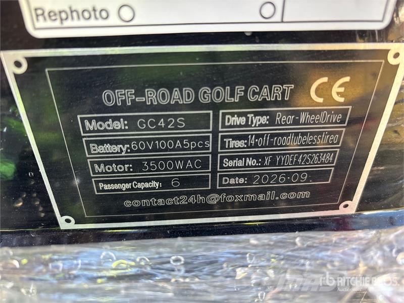  SDLOOL SL-GC42S Electric Off-Road Golf Cart (Unuse عربات الجولف