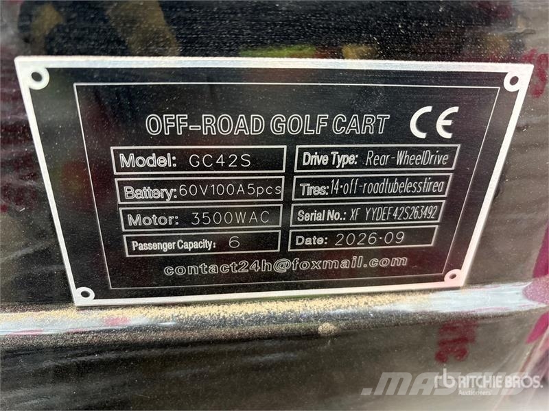  SDLOOL SL-GC42S Electric Off-Road Golf Cart (Unuse عربات الجولف