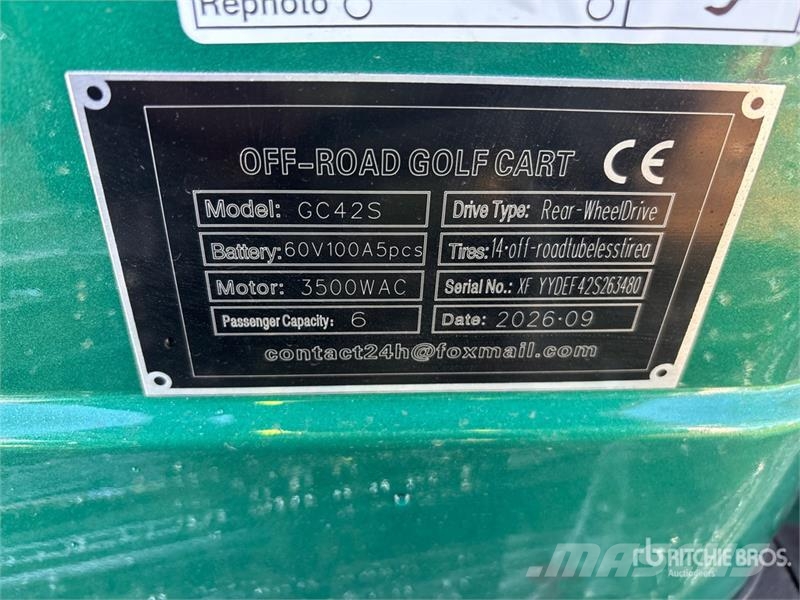 SDLOOL SL-GC42S Electric Off-Road Golf Cart (Unuse عربات الجولف