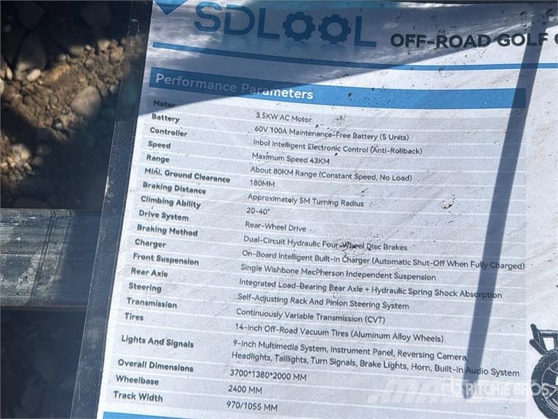 SDLOOL SL-GC42S Electric Off-Road Golf Cart (Unuse Golfkarretjes / golf carts