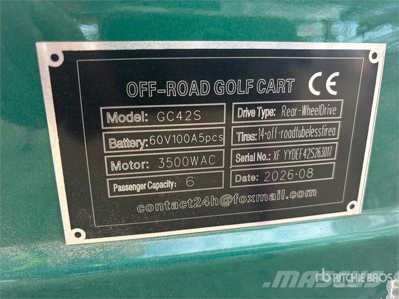  SDLOOL SL-GC42S Electric Off-Road Golf Cart (Unuse Golfkocsik