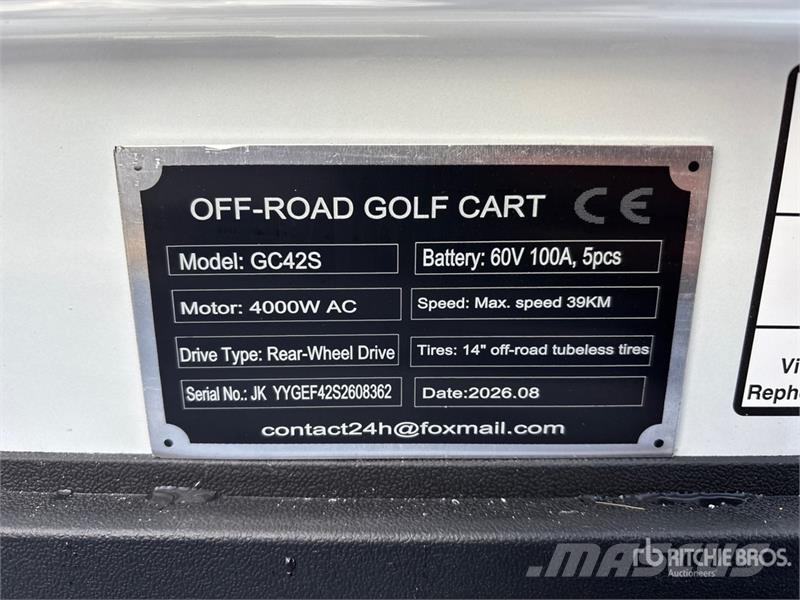  SDLOOL SL-GC42S Electric Off-Road Golf Cart (Unuse Golfkarretjes / golf carts