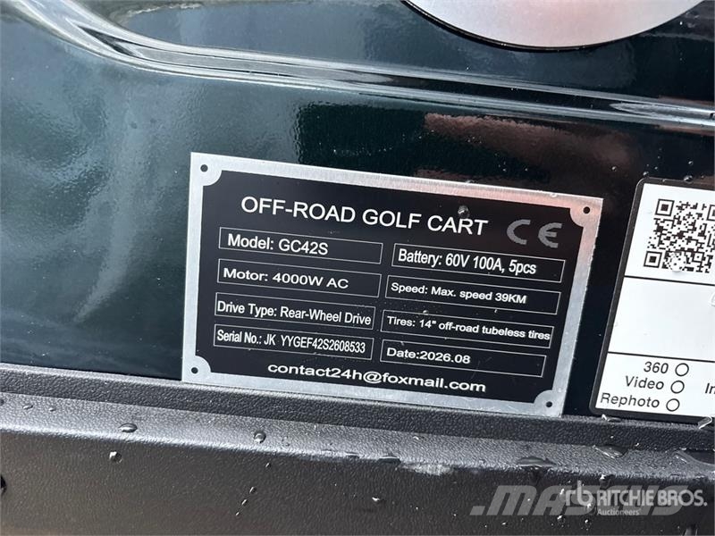 SDLOOL SL-GC42S Electric Off-Road Golf Cart (Unuse Golfo vežimėliai