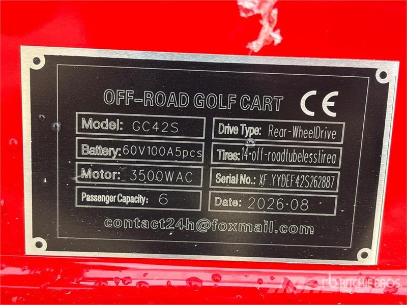 SDLOOL SL-GC42S Electric Off-Road Golf Cart (Unuse Golfo vežimėliai