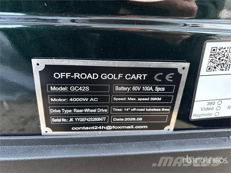 SDLOOL SL-GC42S Electric Off-Road Golf Cart (Unuse Golfkarretjes / golf carts