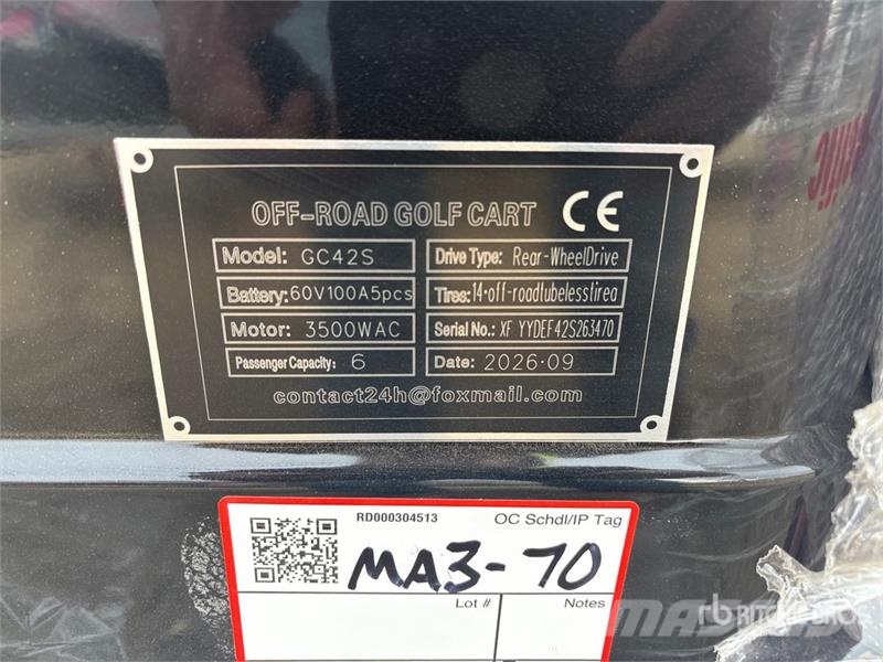 SDLOOL SL-GC42S Electric Off-Road Golf Cart (Unuse عربات الجولف