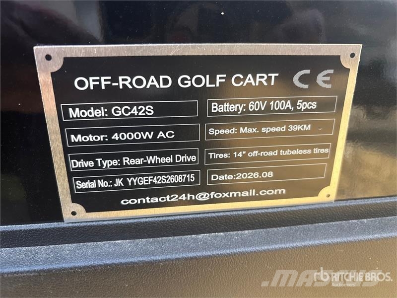 SDLOOL SL-GC42S Electric Off-Road Golf Cart (Unuse Golfkarren / golf carts