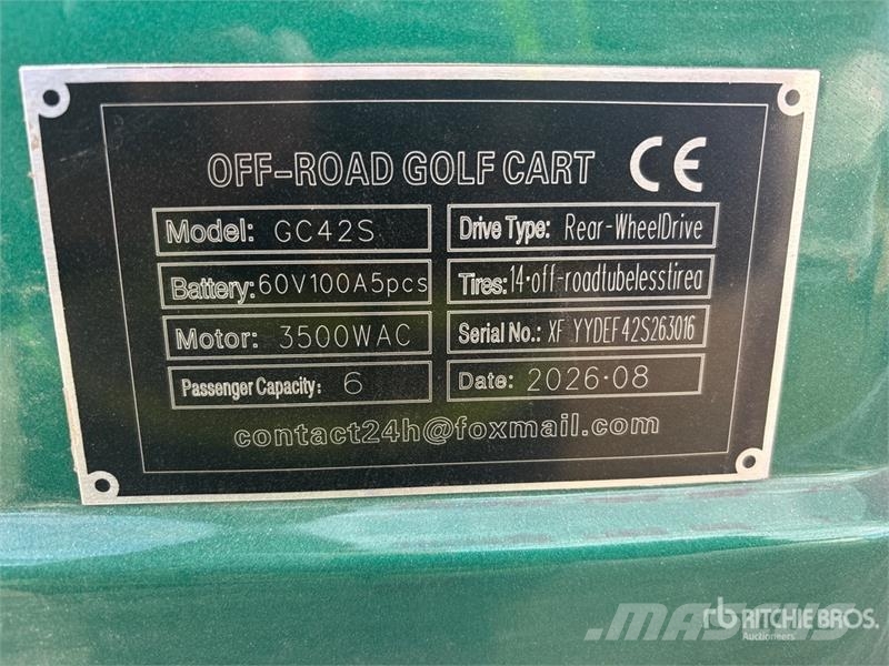  SDLOOL SL-GC42S Electric Off-Road Golf Cart (Unuse Golfkocsik