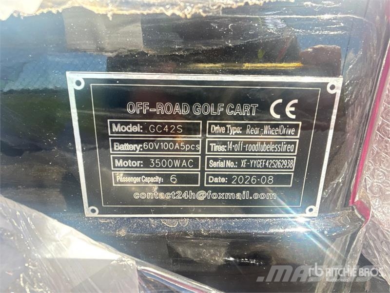  SDLOOL SL-GC42S Electric Off-Road Golf Cart (Unuse Golfkarretjes / golf carts