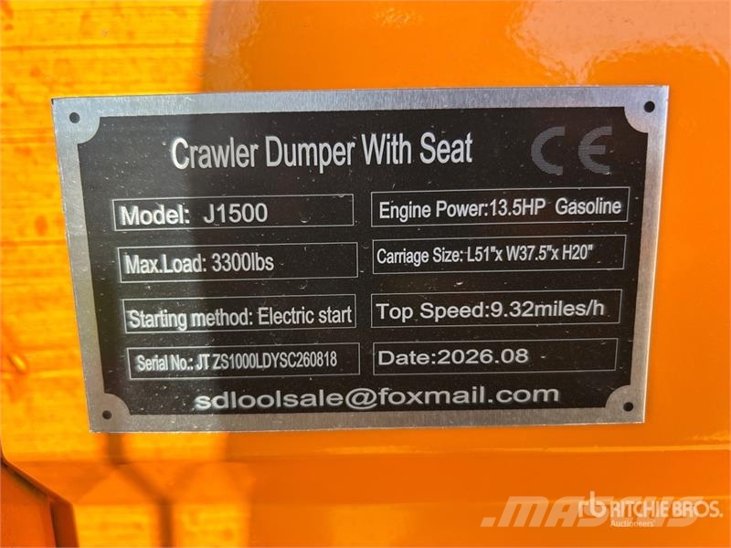  SDLOOL SL-J1500 1.5 ton Mini Crawler Dumper (Unuse Dumpers de site