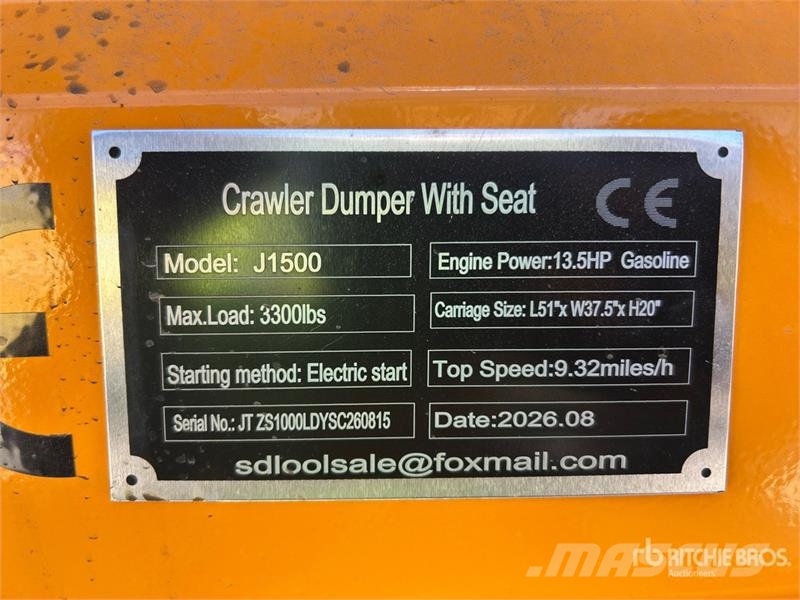  SDLOOL SL-J1500 1.5 ton Mini Crawler Dumper (Unuse Dumpers de site