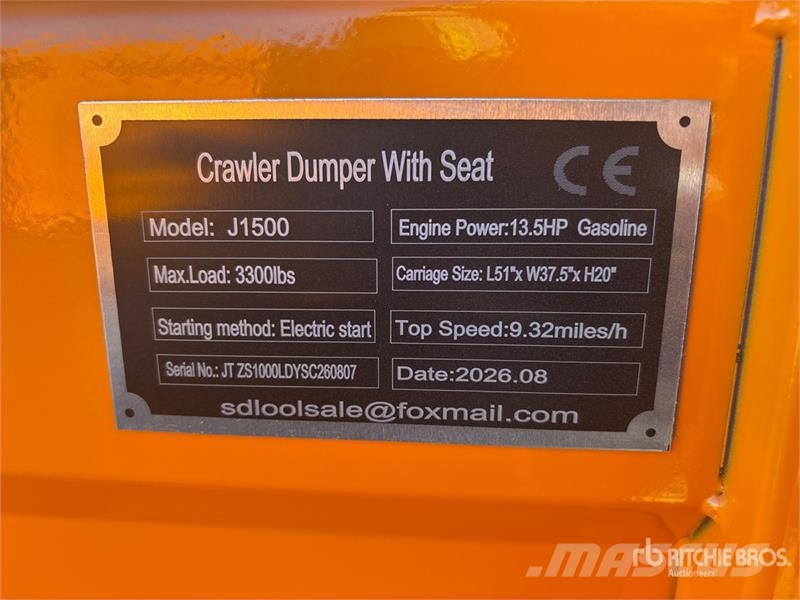 SDLOOL SL-J1500 1.5 ton Mini Crawler Dumper (Unuse عربات نقل قلابة للمواقع