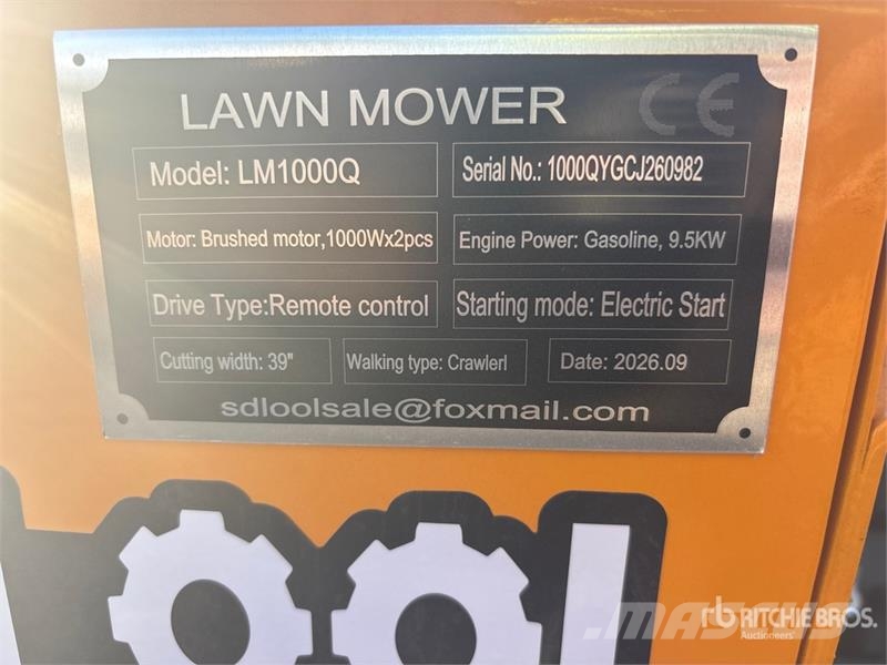  SDLOOL SL-LM1000Q Remote Control Lawn Mower (Unuse ركوب الحشائش