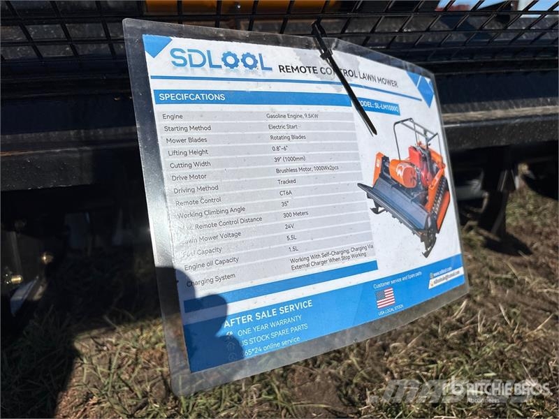  SDLOOL SL-LM1000Q Remote Control, Tracks Lawn Mowe 乗用・自走モア/芝刈り機