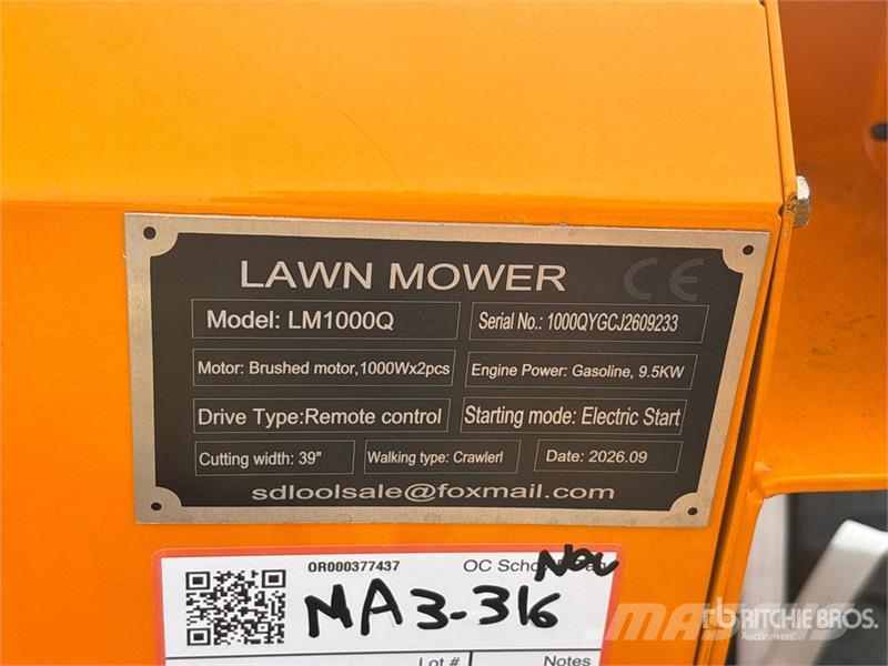 SDLOOL SL-LM1000Q Remote Control Lawn Mower (Unuse Rijmaaiers