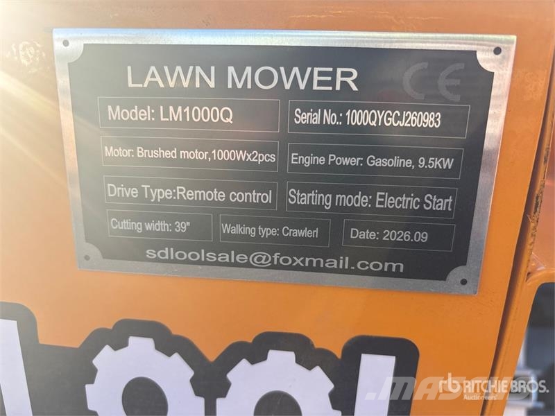  SDLOOL SL-LM1000Q Remote Control Lawn Mower (Unuse ركوب الحشائش