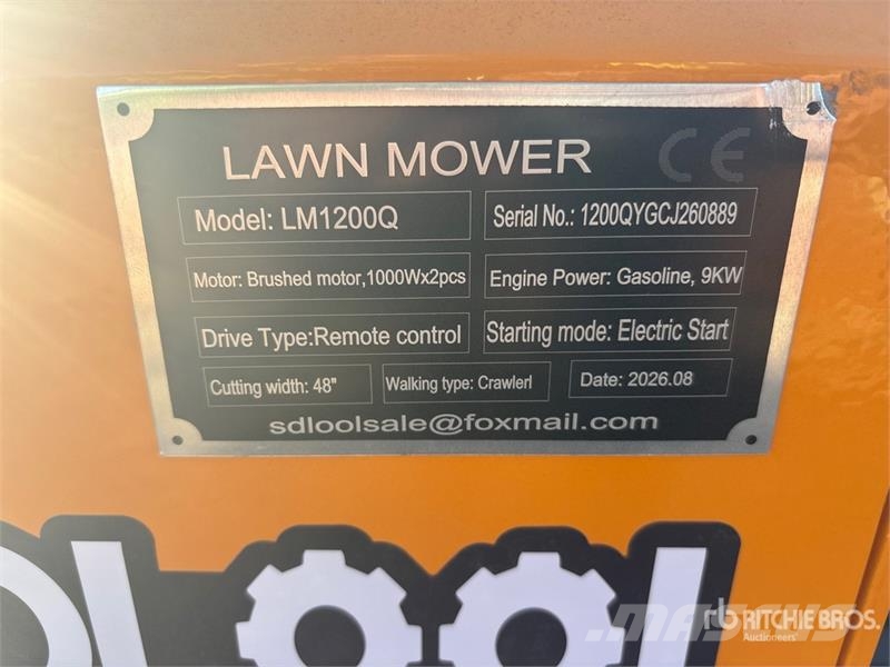  SDLOOL SL-LM1200Q Remote Control Lawn Mower (Unuse ركوب الحشائش