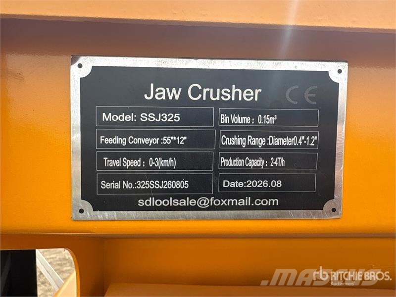  SDLOOL SL-SSJ325 Jaw Crusher (Unused) Trituradoras