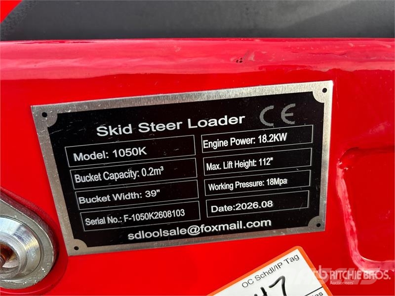 SDLOOL SL-V1000 Mini Compact Track Loader (Unused) Skid steer mini utovarivači