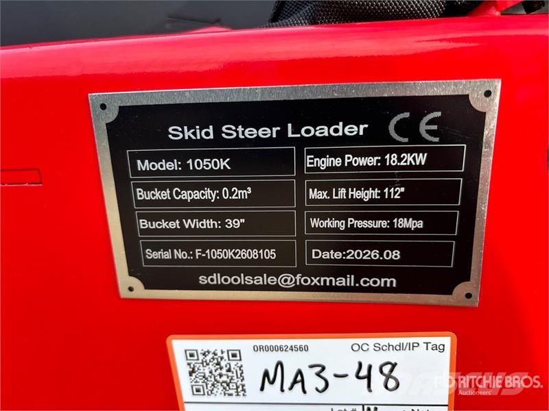 SDLOOL SL-V1000 Mini Compact Track Loader (Unused) Kompaktrakodók