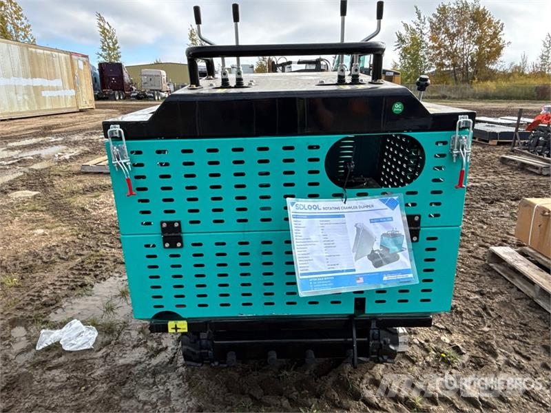 SDLOOL SL-XL1200 Stand-On Swivel Mini Crawler Dump Site dumpers