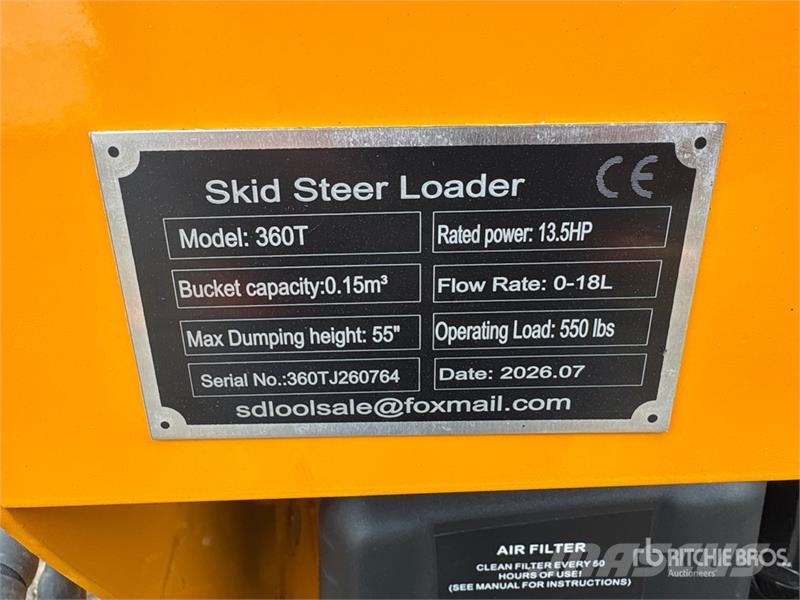 SDLOOL SL360T Mini Skid Steer Loader (Unused) Minilæsser - skridstyret