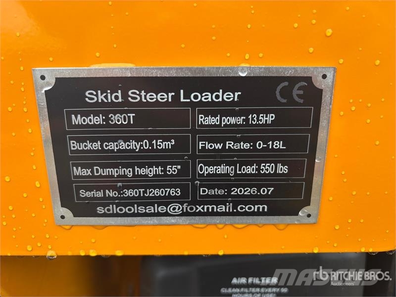 SDLOOL SL360T Mini Skid Steer Loader (Unused) Kompaktlader