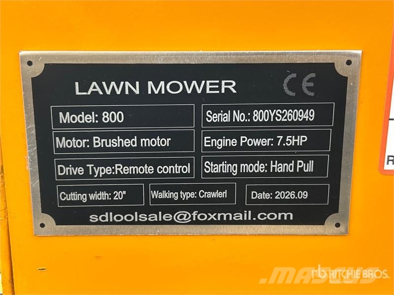 SDLOOL SL800 Remote Control Lawn Mower (Unused) Rijmaaiers