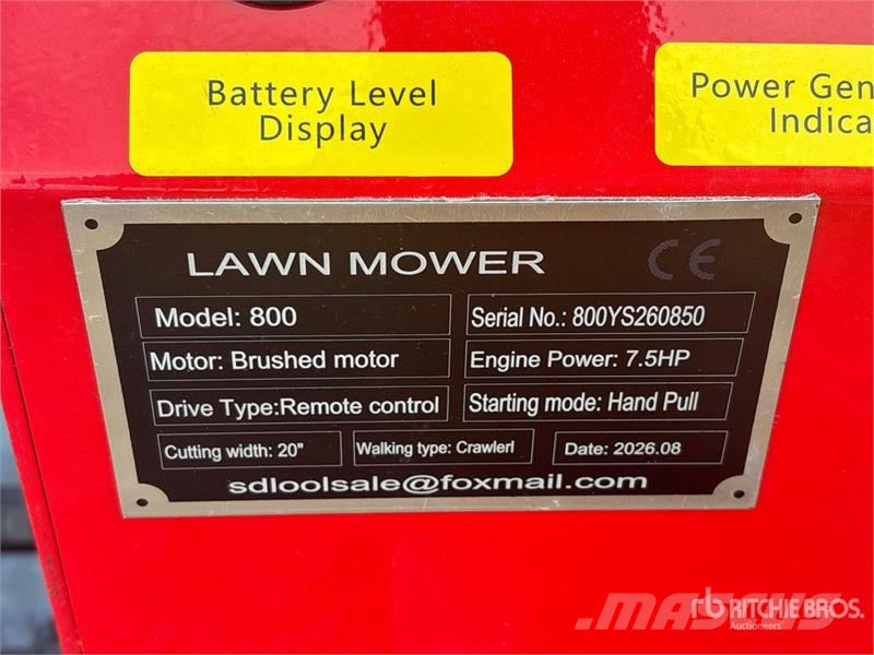  SDLOOL SL800 Remote Control Lawn Mower (Unused) ركوب الحشائش