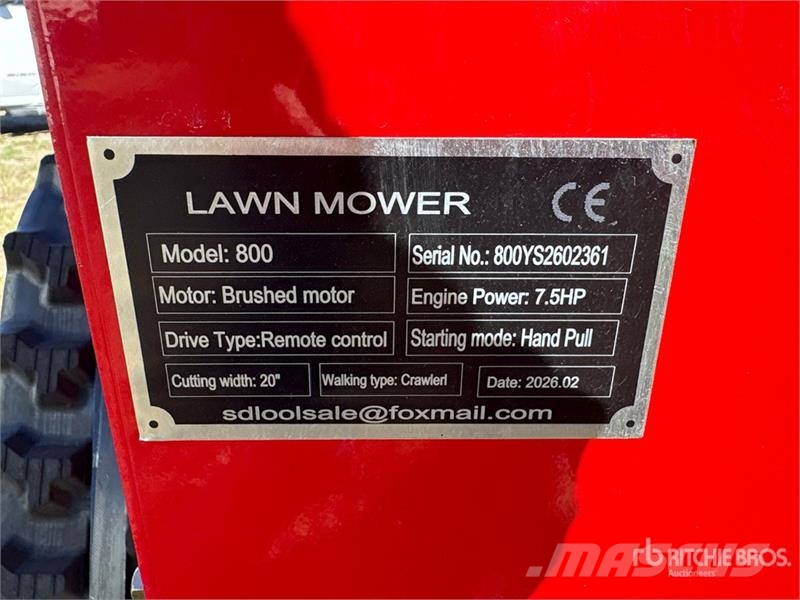  SDLOOL SL800 Remote Control Lawn Mower (Unused) Reitermäher