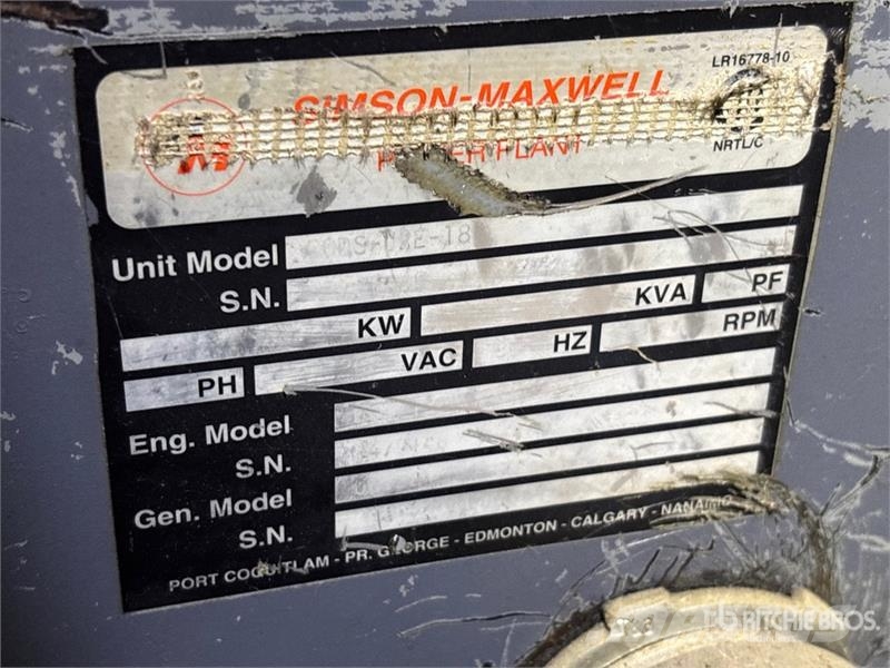  Simson Maxwell 50 kW Containerized Dual Generator  Diesel generatoren