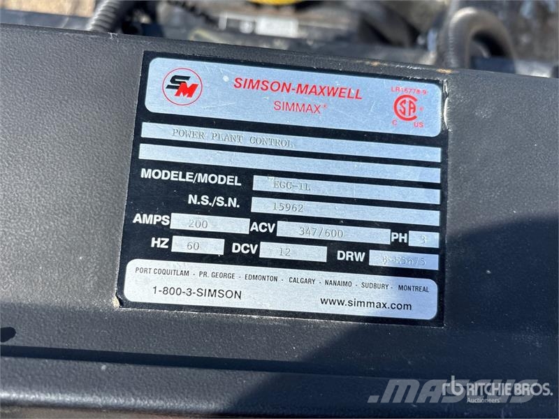  SIMSON MAXWELL EGC-IL Skid-Mounted Generator Set Diesel generatoren