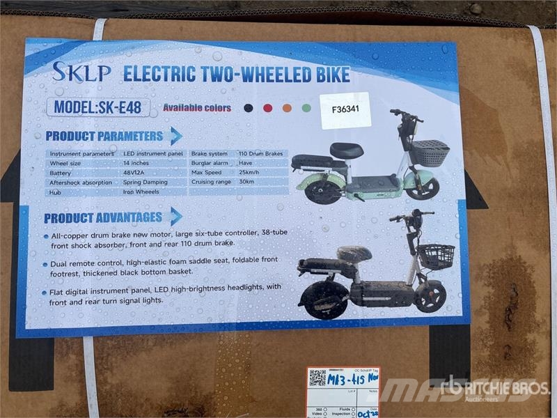  SKLP SK-E48 E-bike Scooter (Unused) Квадроциклы