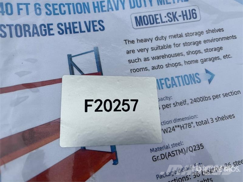 SKLP SK-HJ6 Metal Storage Shelving (Unused) Kiti naudoti statybos komponentai