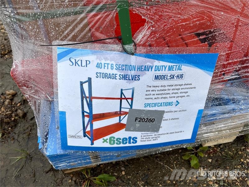 SKLP SK-HJ6 Metal Storage Shelving (Unused) Kiti naudoti statybos komponentai