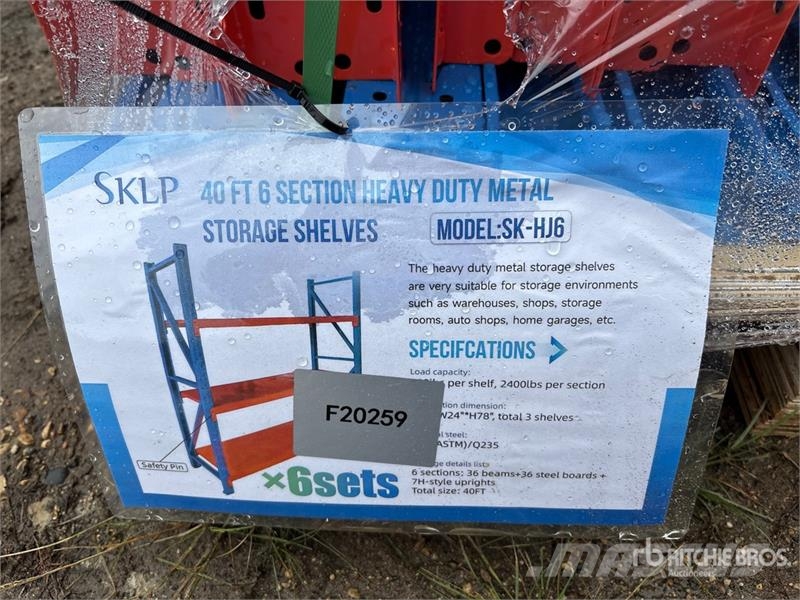 SKLP SK-HJ6 Metal Storage Shelving (Unused) Kiti naudoti statybos komponentai