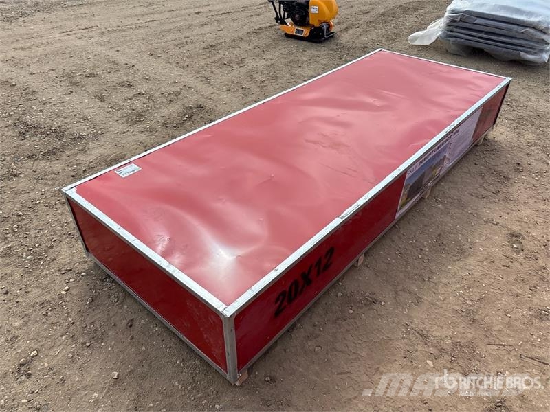  SKLP SK-LS20 20 ft x 12 ft Metal Livestock Shed (U Stålrammmer