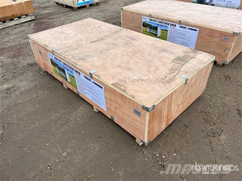  SKLP SK-S2012 20 ft x12 ft Livestock Shed (Unused) Tērauda karkasa ēkas