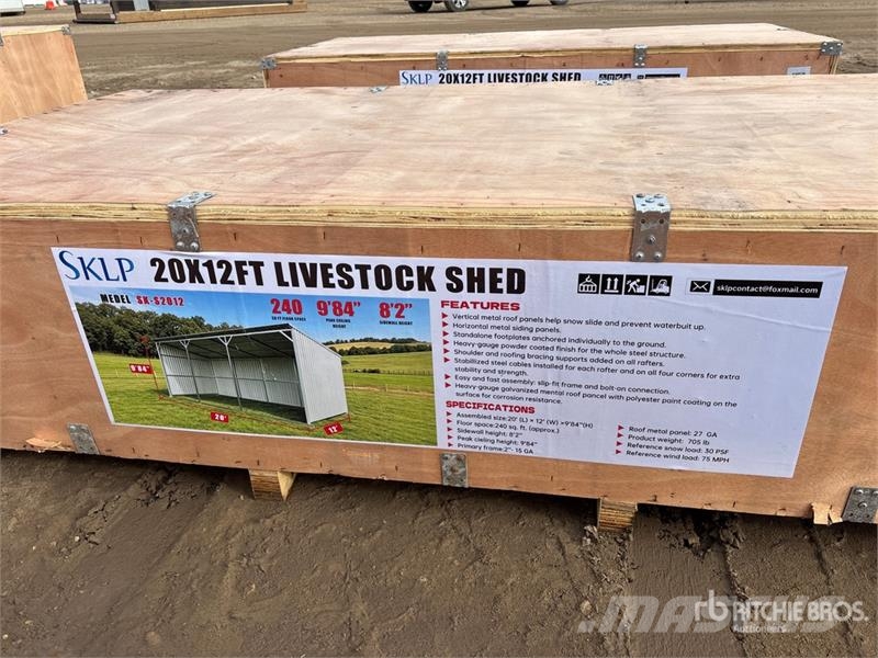 SKLP SK-S2012 20 ft x12 ft Livestock Shed (Unused) Steel frame buildings