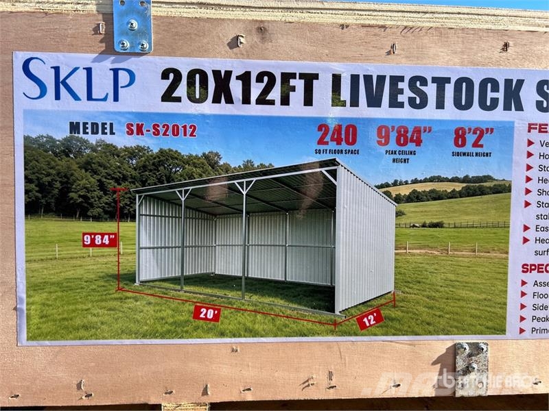  SKLP SK-S2012 20 x12 ft Livestock Shed (Unused) Stahlrahmenaufbauten