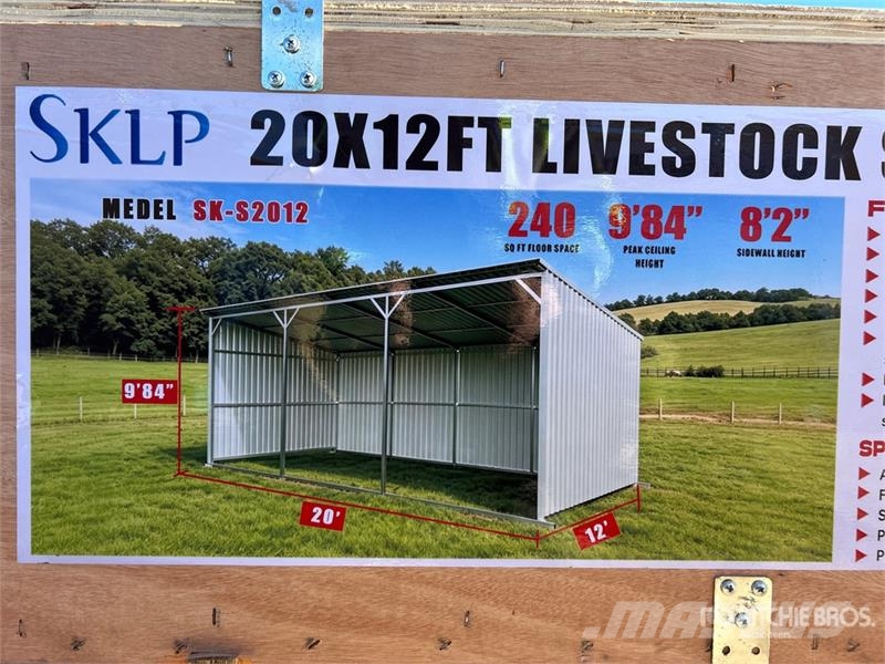  SKLP SK-S2012 20x12Ft Livestock Shed (Unused) Stahlrahmenaufbauten