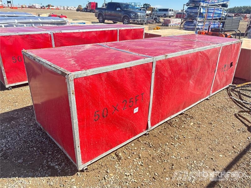  SKLP SK-S5025 25 ft x 50 ft Large Scale Storage Bu المباني الإطار الصلب
