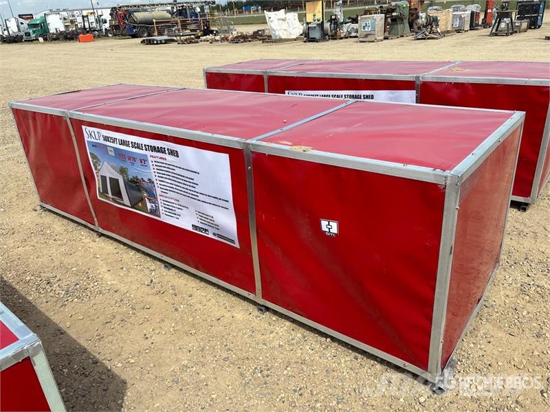 SKLP SK-S5025 25 ft x 50 ft Metal Storage Building Teräsrunkorakennukset