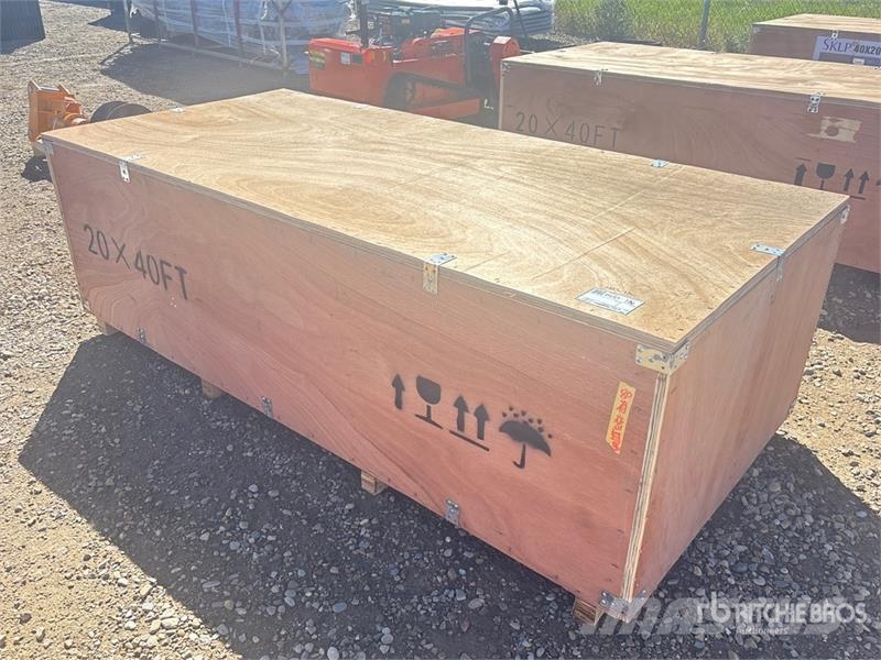 SKLP SK-SC40 20 ft x 40 ft All-Steel Carport (Unus Tērauda karkasa ēkas